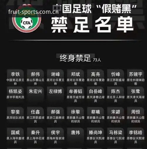 中国足协第三批禁足名单解读：如何在奇异果体育平台追踪足球反腐事件必备知识